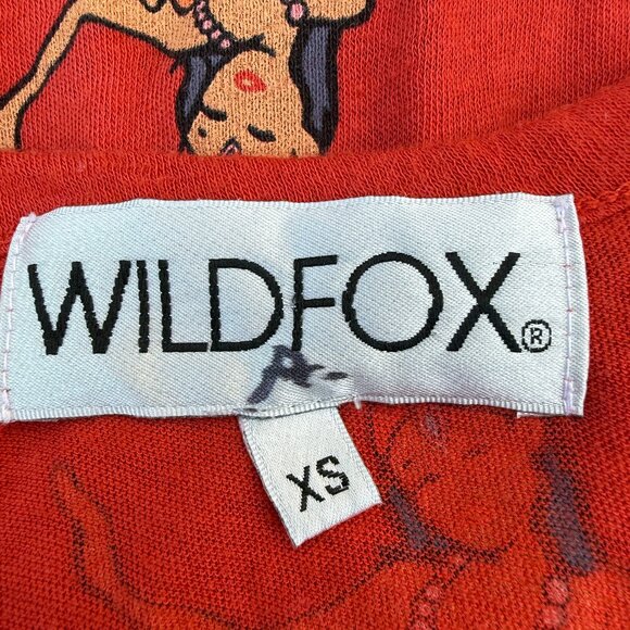 Wildfox Dancing Hula Girls Red Tank Top - Picture 5 of 6